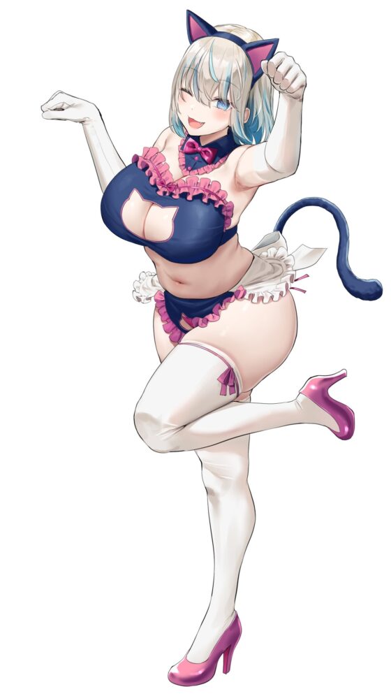 【KU100】猫耳メイドカフェで人気ナンバーワン&amp;ツーの女の子に甘々耳舐め接客をしてもらうお話♪ [ダチュラスクリプト] | DLsite 同人 - R18