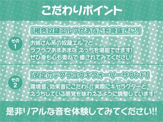 褐色エルフ奴隷を買ってえちえちに甘やかす【フォーリーサウンド】 [テグラユウキ] | DLsite 同人 - R18