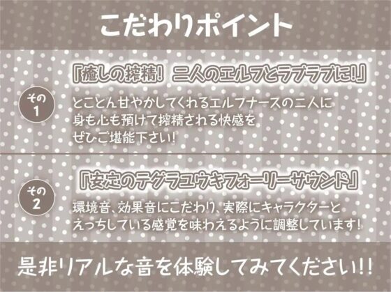 エルフナースの甘やかしいちゃらぶ搾精活動!【フォーリーサウンド】 [テグラユウキ] | DLsite 同人 - R18