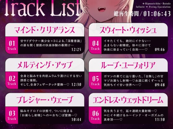 【タマタマ空っぽ注意】ヒプノティック・ルーインド ♯あまくドロっと漏れ出す堕落の快楽。【無限∞おもらし射精】 [シロイルカ] | DLsite 同人 - R18