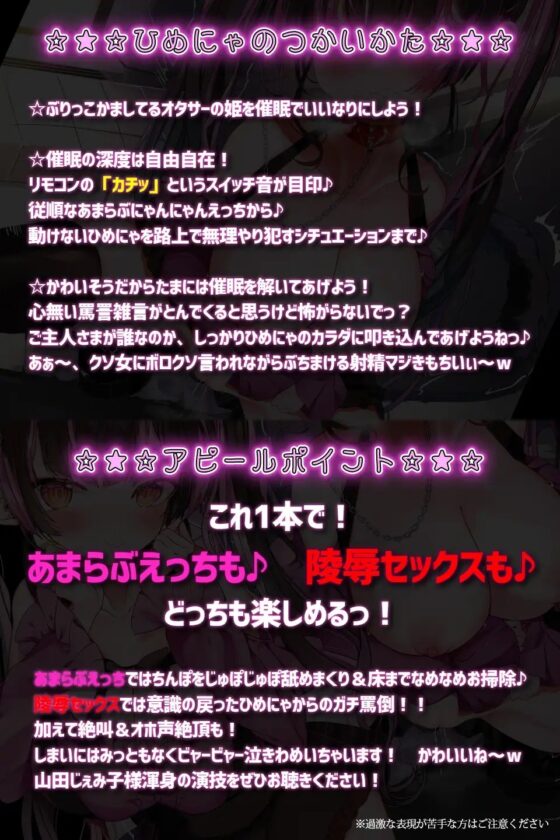 ひめにゃ催眠陵辱-オタサーの姫の罵声を浴びながら路上セックス、強制メイド化でオホ声連続絶頂 [とろとろすたじお] | DLsite 同人 - R18