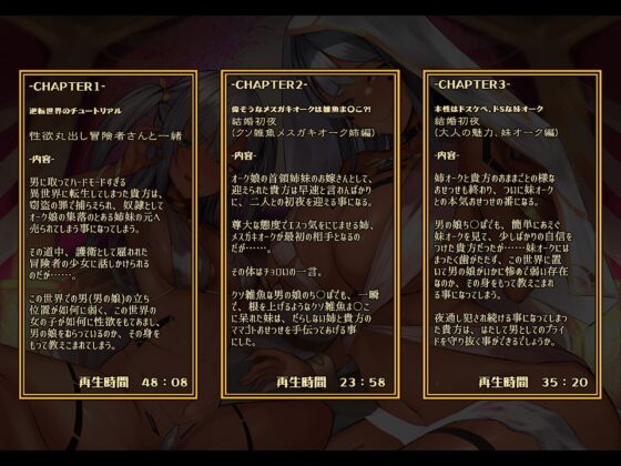 【無自覚改造BOX/Mシチュ/おほ声】 異世界に転生したら、男は全員『男の娘』として、身長2m越えの女の子に 支配される世界だった……!?【バイノーラル】 [黒月商会] | DLsite 同人 - R18