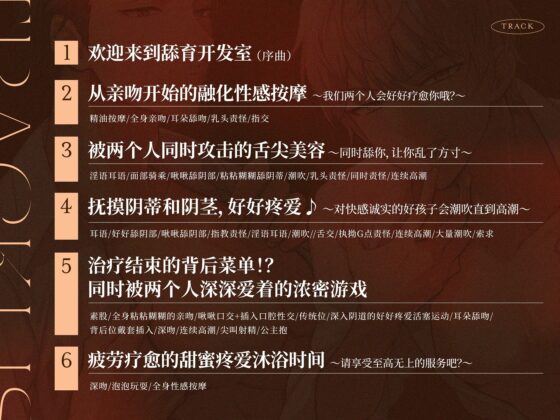 【※極上の快感注意!※】脳まで蕩ける溺愛マッサージ3P〜じっくり、ねっとり……ただ、ひたすらにトロトロに愛されるペロ育開発室〜