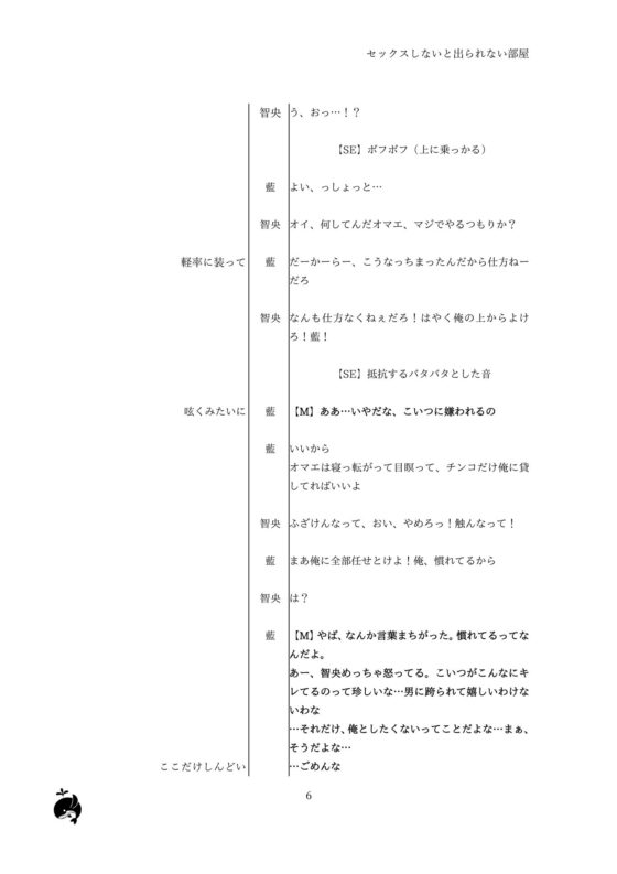 「セックスしないと出られない部屋」 親友のノンケ絶倫攻め×アナニーで自分を慰めていた受け