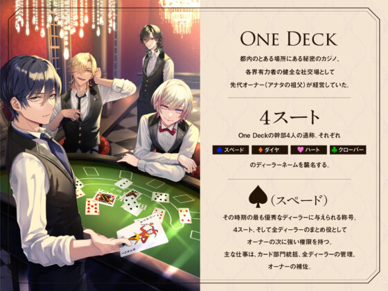 純愛カジノOne Deck〜ドSスペードの全身愛撫でトロトロ正常位（CV.八神仙）