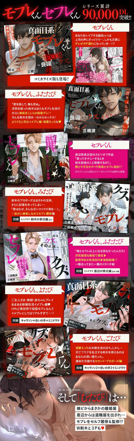 あほエロSEX劇■真面目系クズ★モブレくん〜良識あるクズ、よたび〜【ツンデレ部長の愛戯】■新婚編■剣木と盾辺のキャラソン同梱