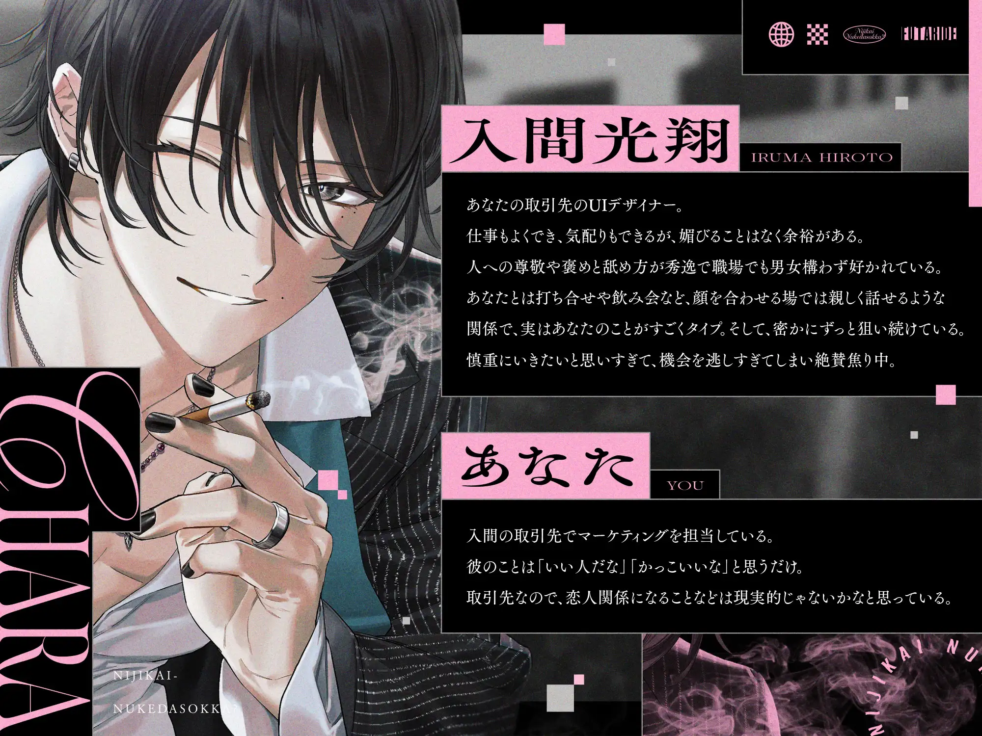 「二次会抜け出そっか?」気になる取引先に狙われて(?)よちよち甘サドえっち♡ #チャラくないよ #あなたが好きなだけ [まにあ♡] | DLsite がるまに