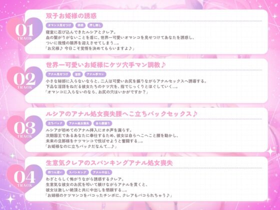 世界一可愛いケツ穴双子姫♪〜オマンコに入らないならお尻の穴をケツマンコにしてあげるね♪〜（KU100収録作品）