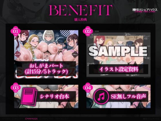 【早期特典x4時間半x5人ハーレム】種付けシェアハウス～女性芸能人5人と秘密の共同性活～ [夢散歩] | DLsite 同人 - R18