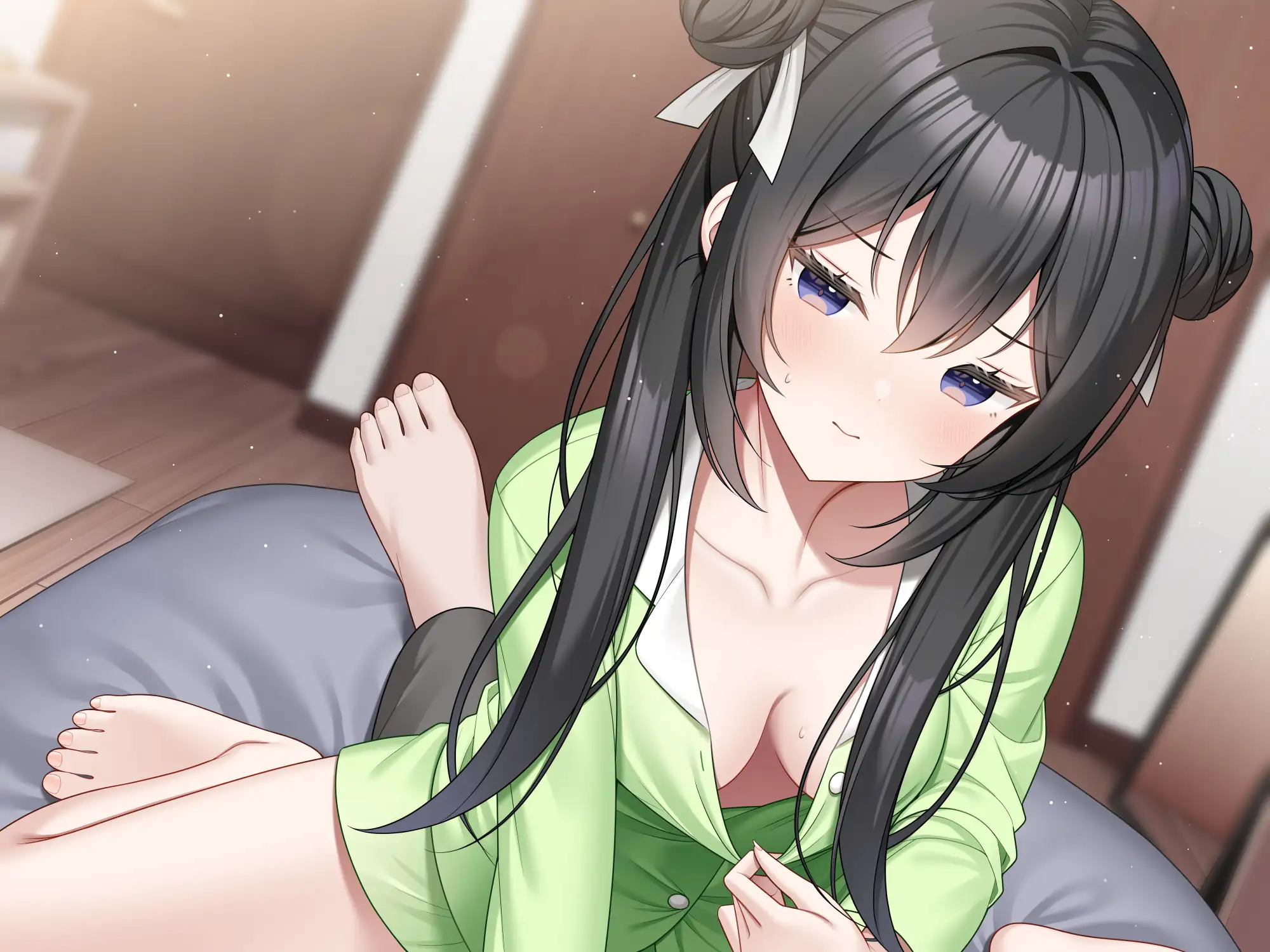 「させて」と誘惑してくる姉を鉄の意志で退けよ！ ～エッチな姉に負けずに眠れ！～【全編ささやき&耳舐め特化】 [チームランドセル] | DLsite 同人 - R18