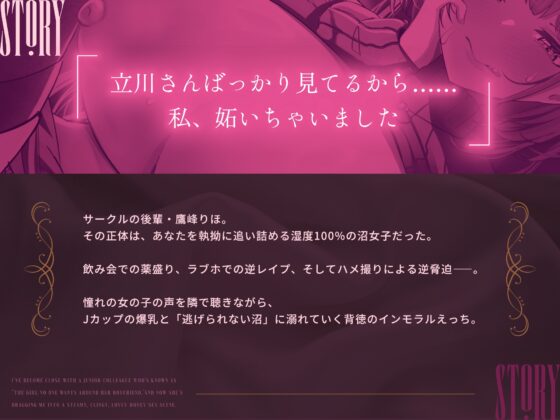 彼氏の周りにいて欲しくない女と言われている後輩に懐かれて湿度たっぷりの執着らぶらぶ沼えっちされる [ふわふわらいどう] | DLsite 同人 - R18