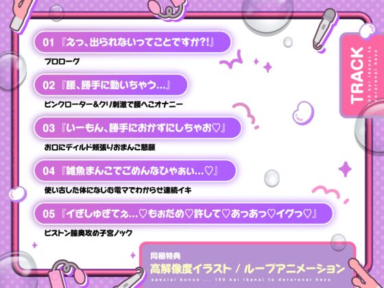 ガチ実演！ガチイキ！100回イかないと出られない部屋 [バーチャルメイド喫茶『ますかれーど』] | DLsite 同人 - R18