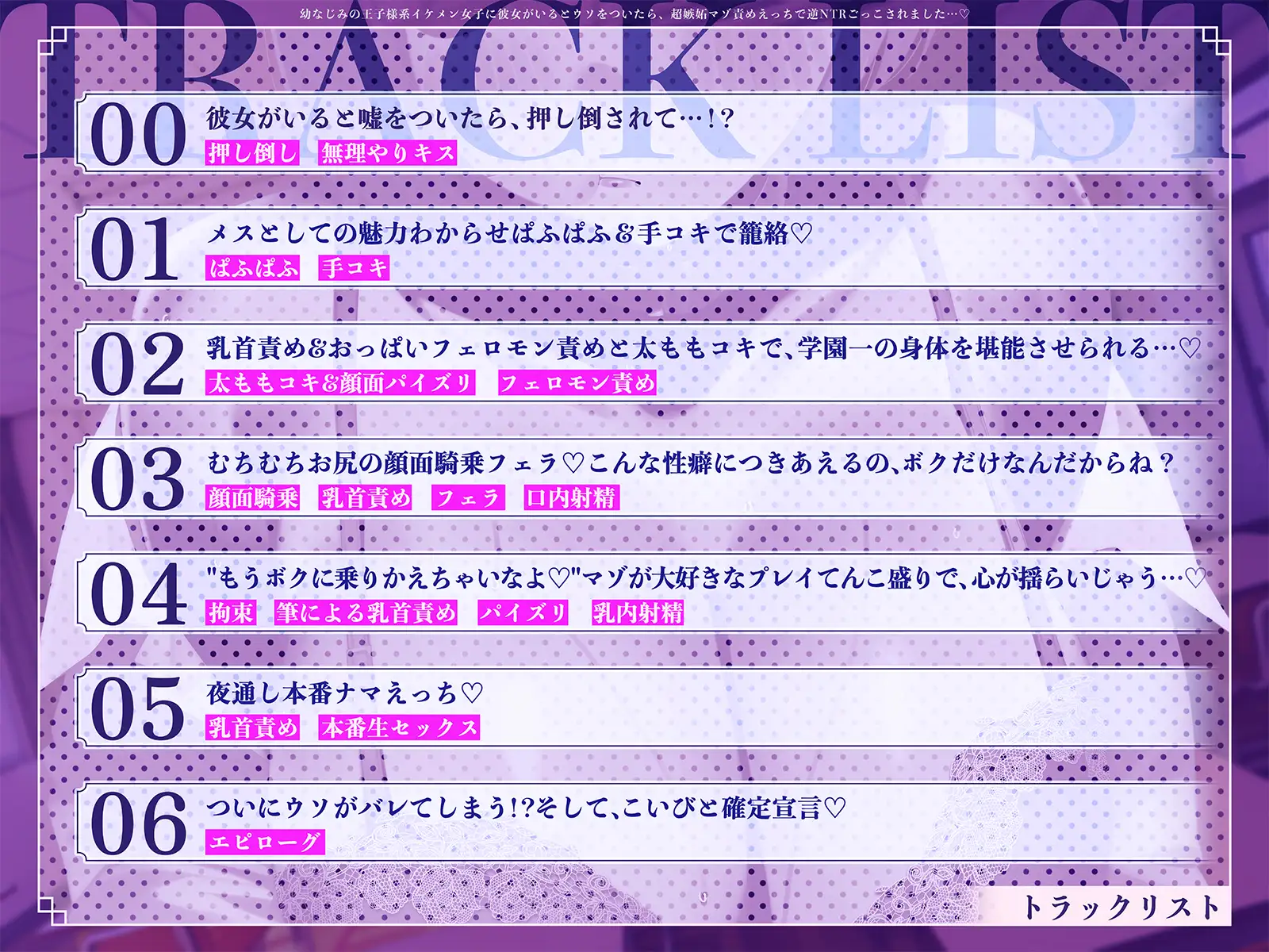 幼なじみの王子様系イケメン女子に彼女がいるとウソをついたら、超嫉妬マゾ責めえっちで逆NTRごっこされました…♡【KU100収録】 [ソコにはまだ知らないアナがあった] | DLsite 同人 - R18
