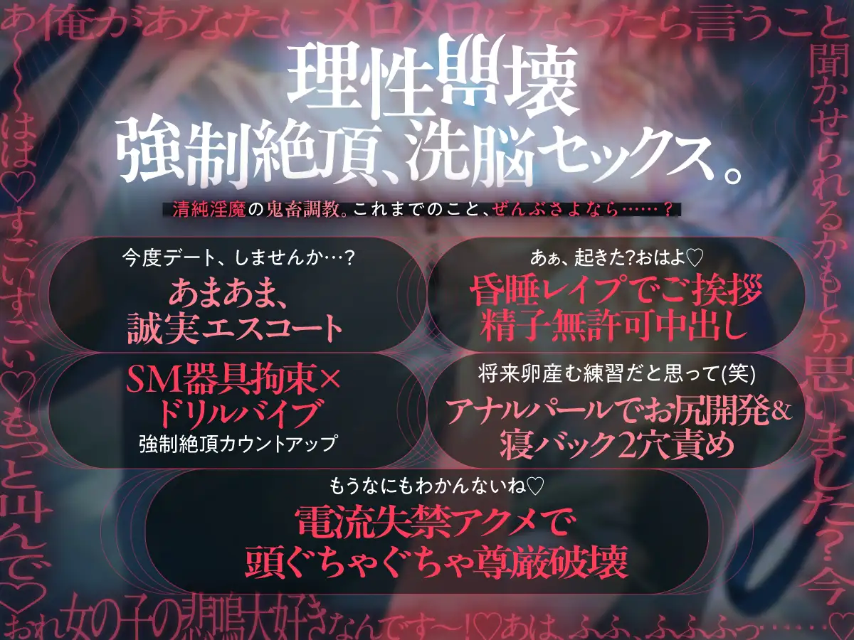 【理性崩壊♦️淫魔教育Ⅱ】Case.8  俺のお嫁さんになって♡甘々お兄さんの尊厳破壊セックス。監禁、洗脳、絶頂、中出し、ドリルバイブ、絶頂、中出し、ドリルバイブ… [がるまにオリジナル(乙女)] | DLsite がるまに