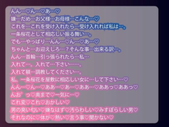 【注意】【プロト版】【無修正】【屈服/調教/下品ダンス】一条家の掟〜気の強い生意気令嬢調教教育快楽堕ち〜