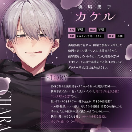 【CV.六条銀×1人3役】「あなたはどのカレが好き?」裏垢男子のハメ撮り羞恥責め/マチアプ男子の激ポルチオ突き/歌い手男子の密室軟禁〈沼らせ男が沼りそう〉 [mimimoto] | DLsite がるまに