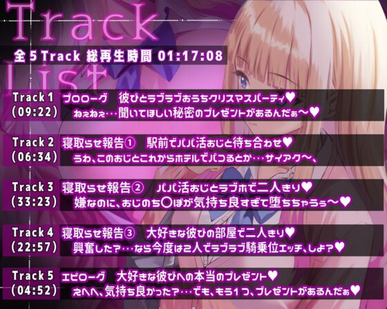 【彼ぴ大好きギャル×寝取らせ報告えっち♡】寝取らせ上手な山田さんASMR～ねぇ、君のためにおじさんち〇ぽでパコられた日の話、聞いて?～ [PlumSoftware] | DLsite 同人 - R18