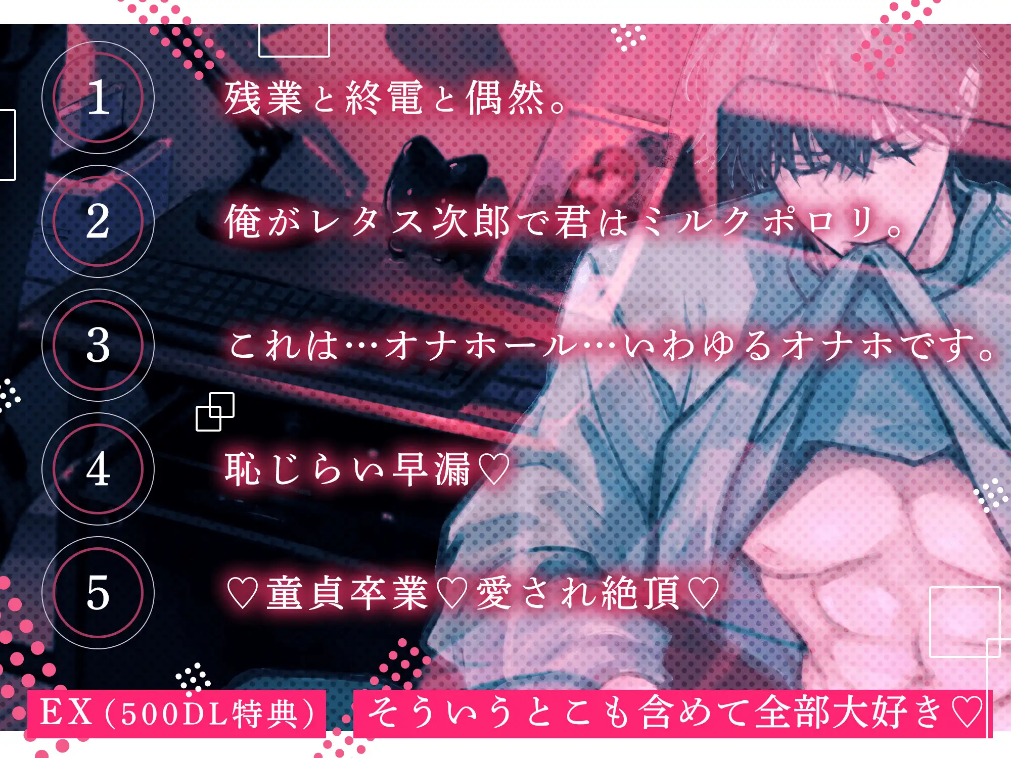 【恥じらい早漏♡童貞卒業♡愛され絶頂♡】〜不器用なひふみ君〜 純情デートでオナホバレ⁉︎→ 壁越しオナニー公開→ 発情止まらず甘々エッチ♡ [HoneyParfum (ハニパル)] | DLsite がるまに