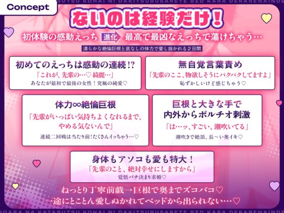 発売記念20%OFFセール中⏰️【暴走♡溺愛急行】「覚悟してください、先輩。」大柄な堅物後輩(※絶倫巨根)に抱き潰されてベッドから出られないんですが… [Love Fatal] | DLsite がるまに