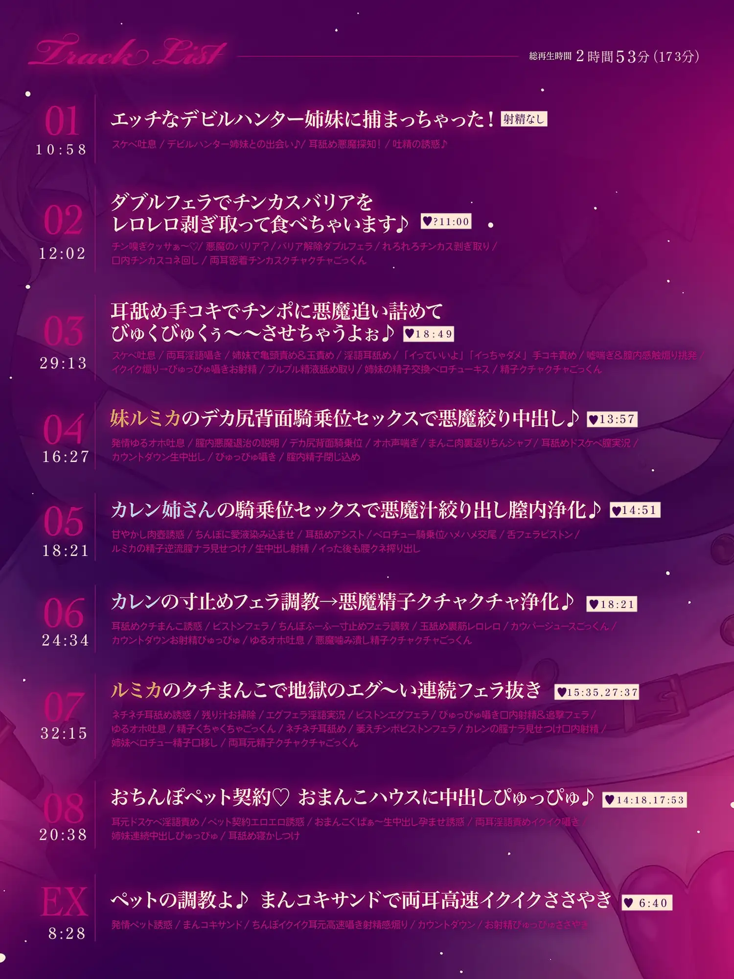 【約3時間ずっとダブルヒロイン♪】デビルハンターのド変態姉妹に拘束されて性欲の悪魔をびゅるびゅる抜かれちゃうお話♪【超濃厚&高密度淫乱プレイ♪】 [ゆきんこ王国] | DLsite 同人 - R18