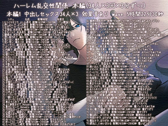 ハーレム乱交性関係34×3