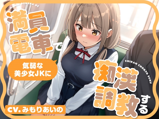 【全編潮吹き】満員電車で気弱な美少女JKに痴○調教する [あくあぽけっと]