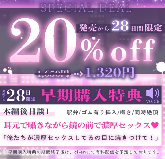 【※※俺の子種たくさんもらってくれるよね?※※】再会した初恋相手は無自覚Sなハイスぺ童貞 ～ゴム一箱使い切っても収まらない絶倫執着無限射精♡～ [夜更かしシンドローム] | DLsite がるまに