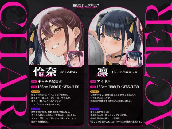 【4時間半x5人ハーレム】種付けシェアハウス～女性芸能人5人と秘密の共同性活～ [夢散歩] | DLsite 同人 - R18