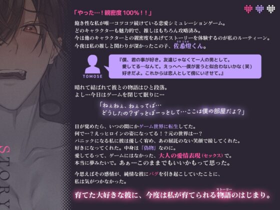 【やだやだ！！ 君の理想の彼氏になれるから……！】※貴方堕ち病愛彼氏くんと全年齢恋愛ゲームで激裏R18ルート確定不可避※【人生ログアウトできません】