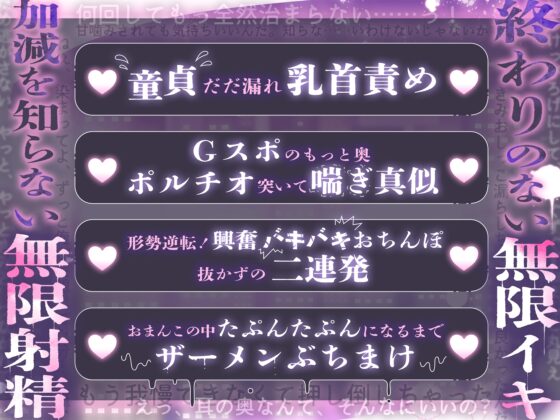 【※※ゴム一箱使い切っても収まらない絶倫執着無限射精♡※※】再会した初恋相手は無自覚Sなハイスぺ童貞～俺の子種たくさんもらってくれるよね?～ [夜更かしシンドローム] | DLsite がるまに
