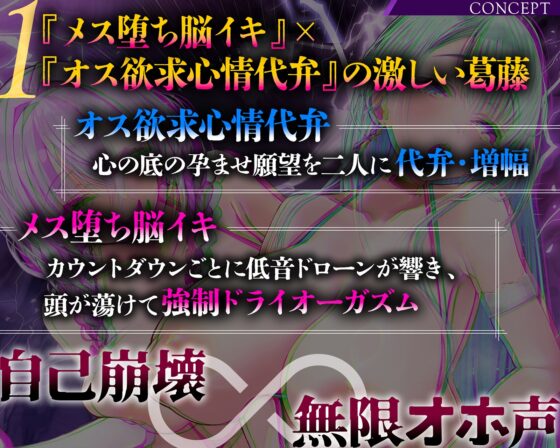 【雌オホ声強○】脳イキ無限カウントダウン催○～『メス堕ち脳イキ』VS『オス欲求心情代弁』でメス堕ちしろ♡ [空心菜館] | DLsite 同人 - R18
