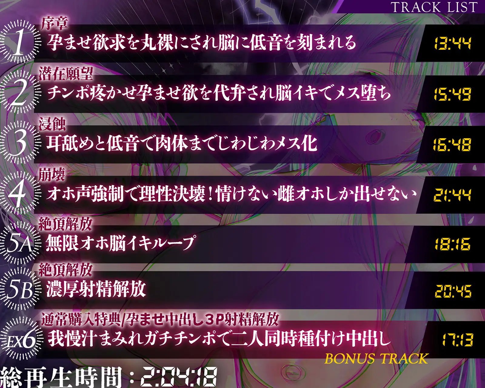 【雌オホ声強○】脳イキ無限カウントダウン催○～『メス堕ち脳イキ』VS『オス欲求心情代弁』でメス堕ちしろ♡ [空心菜館] | DLsite 同人 - R18