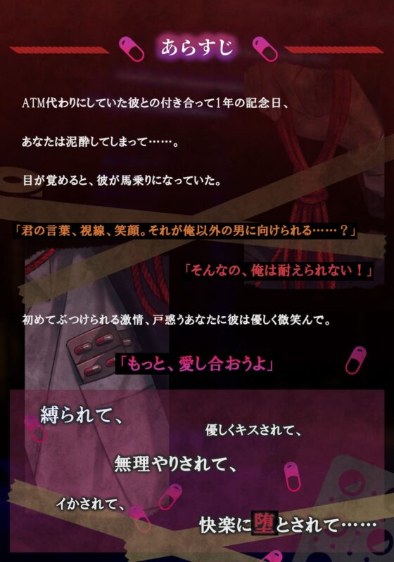 【激重執愛】都合いいと思っていたATM君に監禁されてしまう話